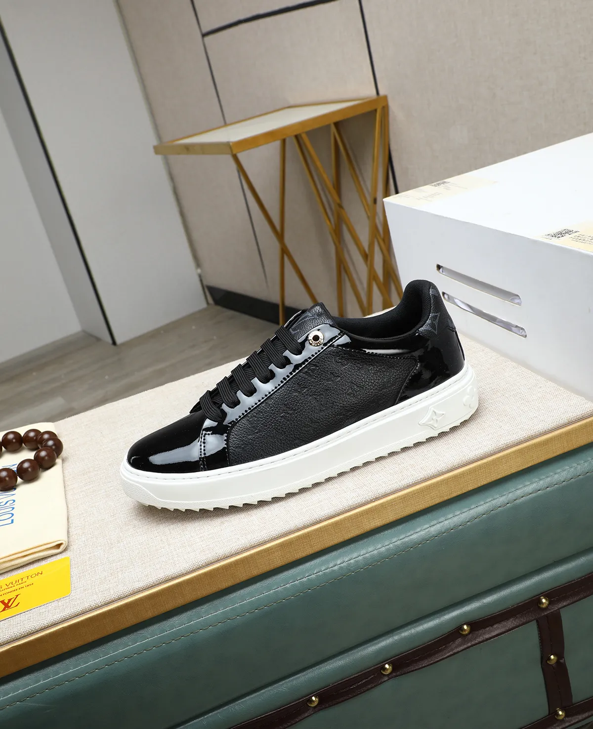 Men's men's shoes 💰540 📛📛(Niuli) high-end [LOUIS VUITTON] Louis Vuitton official website synchronized new products 👟Milan fashion catwalk style 🇰🇾🇰🇾LV family logo, celebrity style, a must-have for fashionistas ⚠️Top-layer calfskin ➕Cow leather lining ➕Mesh lining Official website original special outsole👞Number 38-44